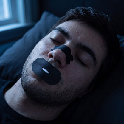 Le Protocole Nuit porté : bandelette nasale + tape bouche pendant le sommeil